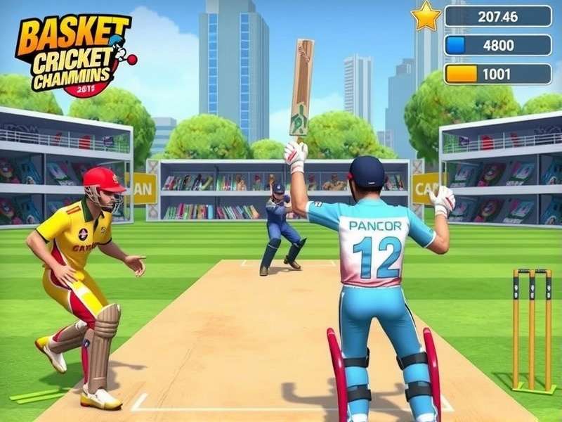 Basket Cricket Champions Gameplay Screenshot